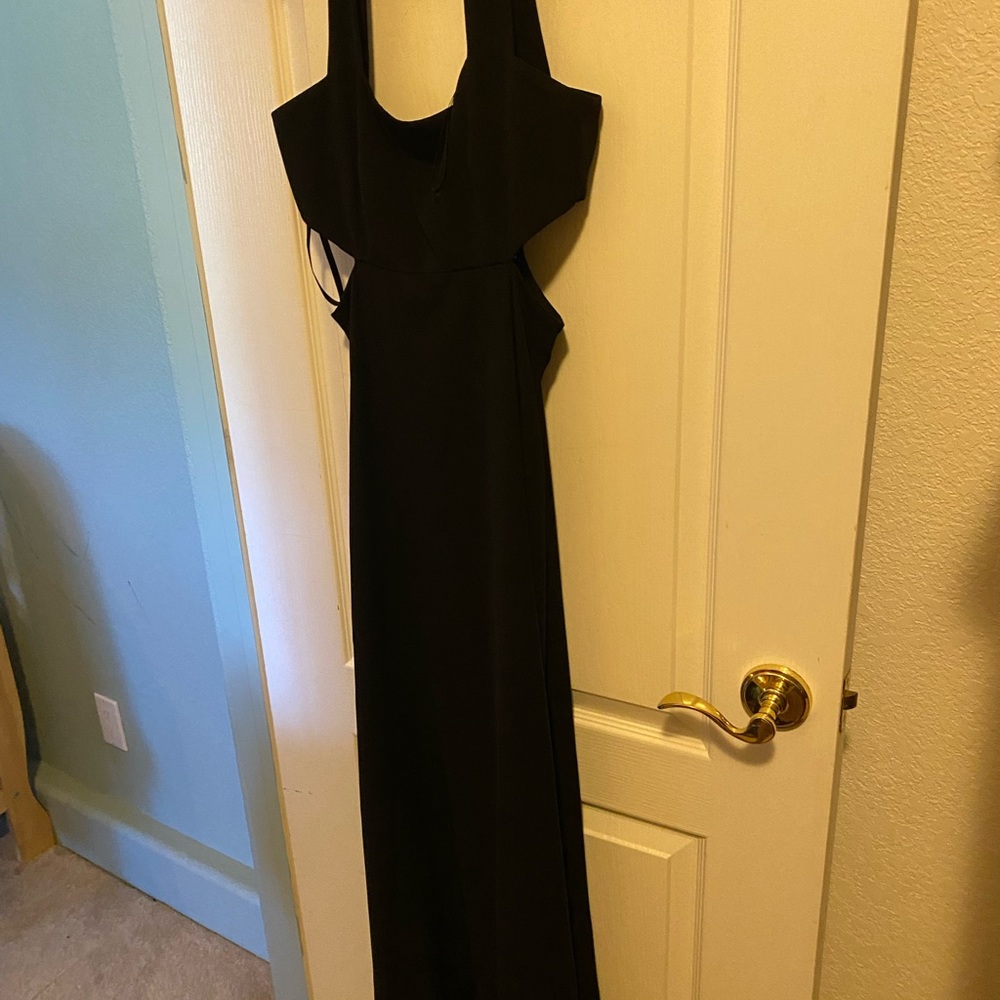 Jill Stuart Black Cut-Out Evening Gown